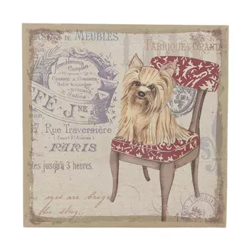 Настенное панно с собачкой