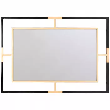 Настенное зеркало авангард в металлической раме