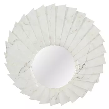 Настенное зеркало бьянка в раме белого цвета