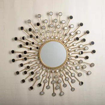 Настенное зеркало белладжио голд золотистого цвета