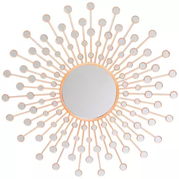 Настенное зеркало белладжио роуз цвета розовое золото