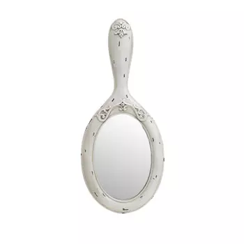 Настенное зеркало белого цвета