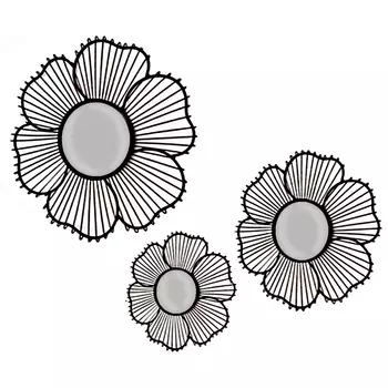 Настенное зеркало Boucle в металлической раме