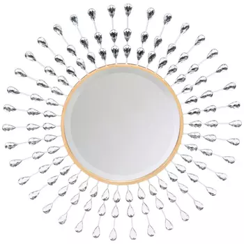 Настенное зеркало брайтон с металлической рамой