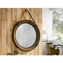Настенное зеркало Brighton в раме из пеньковой верёвки