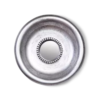 Настенное зеркало Chapelet d29 в раме серебристого цвета