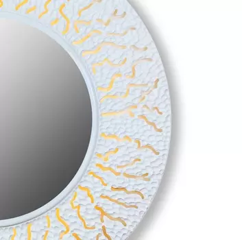 Настенное зеркало Coral Round White