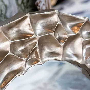 Настенное зеркало диаманте серебряного цвета