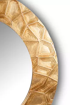 Настенное зеркало Fashion Hollow Gold