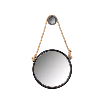 Настенное зеркало Itasca в раме черного цвета