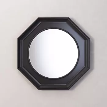 Настенное зеркало Jersey черного цвета