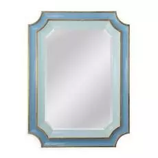 Настенное зеркало кьяра Sky Blue в раме голубого цвета