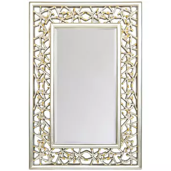 Настенное зеркало кашмир в раме из полиуретана