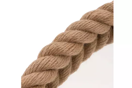 Настенное зеркало круглой формы в канате