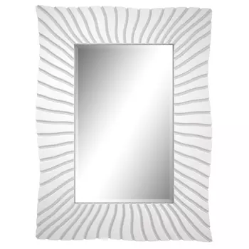 Настенное зеркало Lucera в белой раме