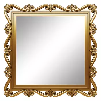 Настенное зеркало мэрит золото металлик (s)