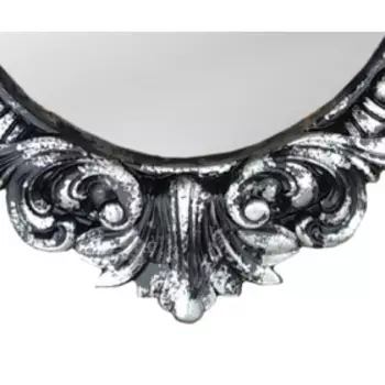 Настенное зеркало овальное веницианское