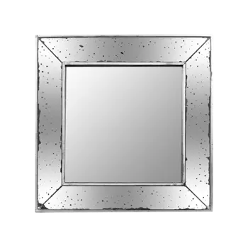 Настенное зеркало Panic в раме серебристого цвета