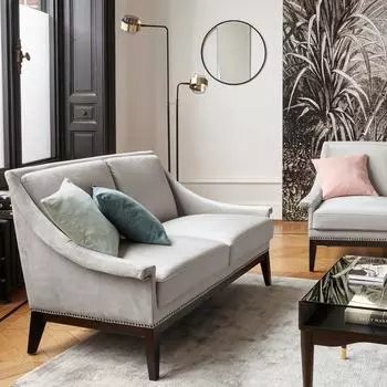 Настенное зеркало Reflet в черной раме