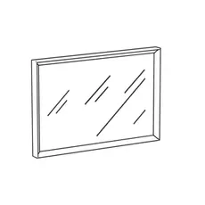 Настенное зеркало Reina в деревянной раме