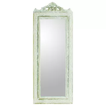 Настенное зеркало с рамой их полистоуна