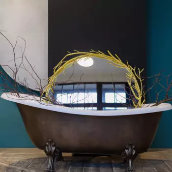 Настенное зеркало сантино в раме золотого цвета