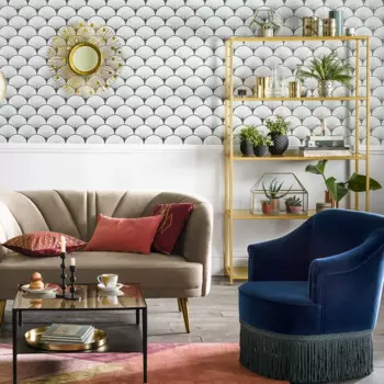 Настенное зеркало Soleil в раме золотого цвета