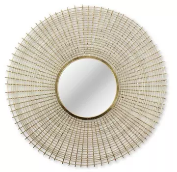 Настенное зеркало-солнце Crochet