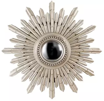 Настенное зеркало-солнце New Solar Silver