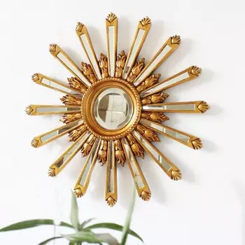 Настенное зеркало-солнце Orion Gold