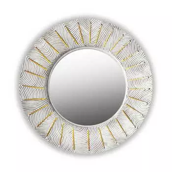 Настенное зеркало Sunshine Round Silver