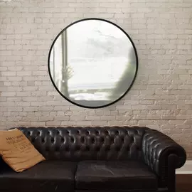 Настенное зеркало Umbra "Hub" черное