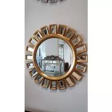 Настенное зеркало в круглой раме "Эштон"