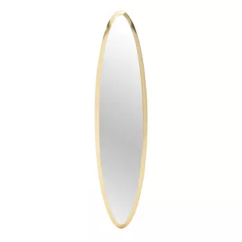 Настенное зеркало в раме из дерева золотого цвета