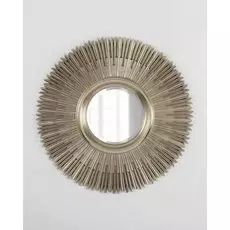 Настенное зеркало вальтер серебряного цвета