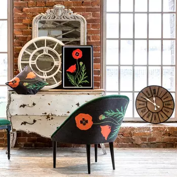 Настенные часы де-вилль из дерева