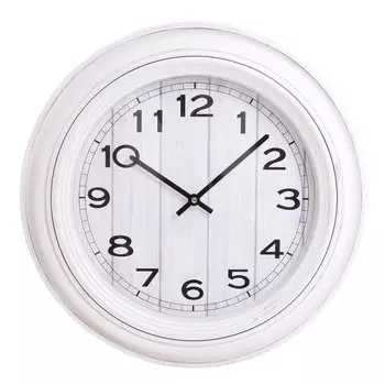 Настенные часы из пластика белого цвета