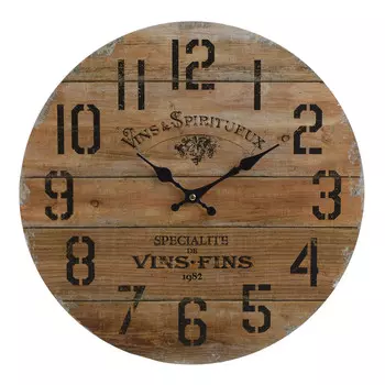 Настенные часы коричневого цвета