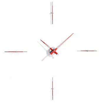 Настенные часы Merlin с красными стрелками