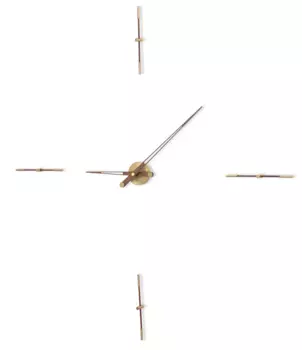 Настенные часы Merlin с основанием золотого цвета