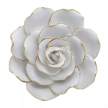 Настенный декор бело-золотого цвета