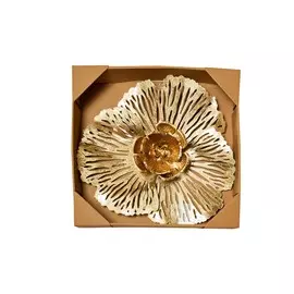 Настенный декор цветок золотого цвета