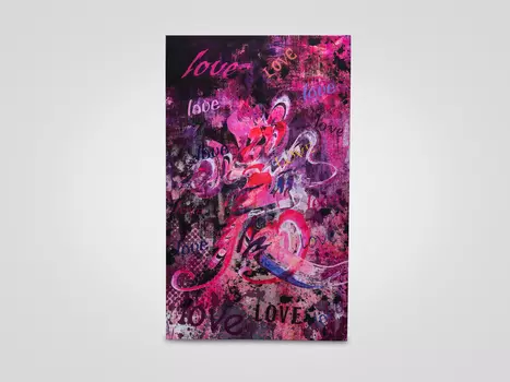 Настенный декор «Love» 100х60 см