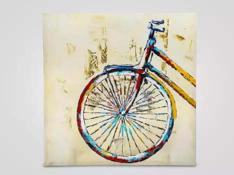 Настенный декор «велосипед» 80х80 см
