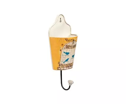 Настенный крючок Birdie in Pocket Yellow