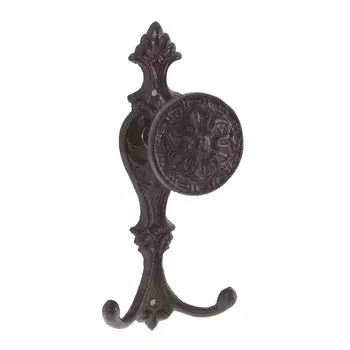 Настенный крючок из металла темно-коричневого цвета