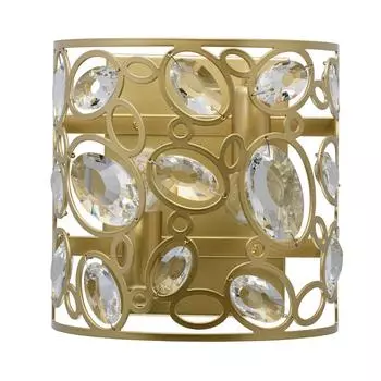 Настенный светильник лаура с хрустальными вставками