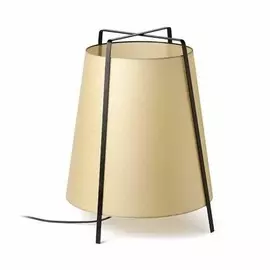 Настольная лампа Faro Akane с бежевым абажуром