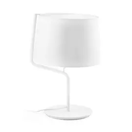 Настольная лампа Faro Berni с белым абажуром