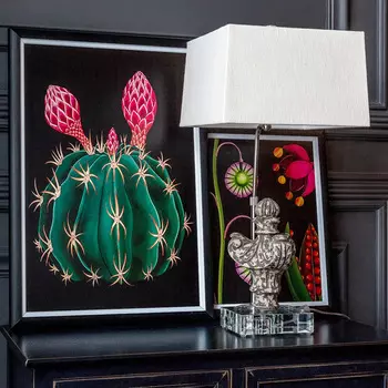 Настольная лампа гамма с белым абажуром